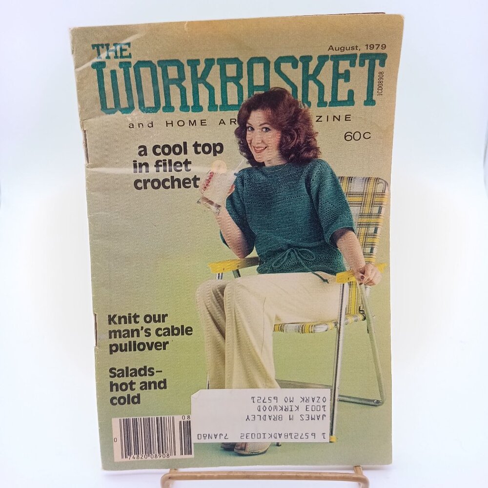 Vintage Workbasket August 1979 Book, Summer Pattern and Idea Booklet, Crafting